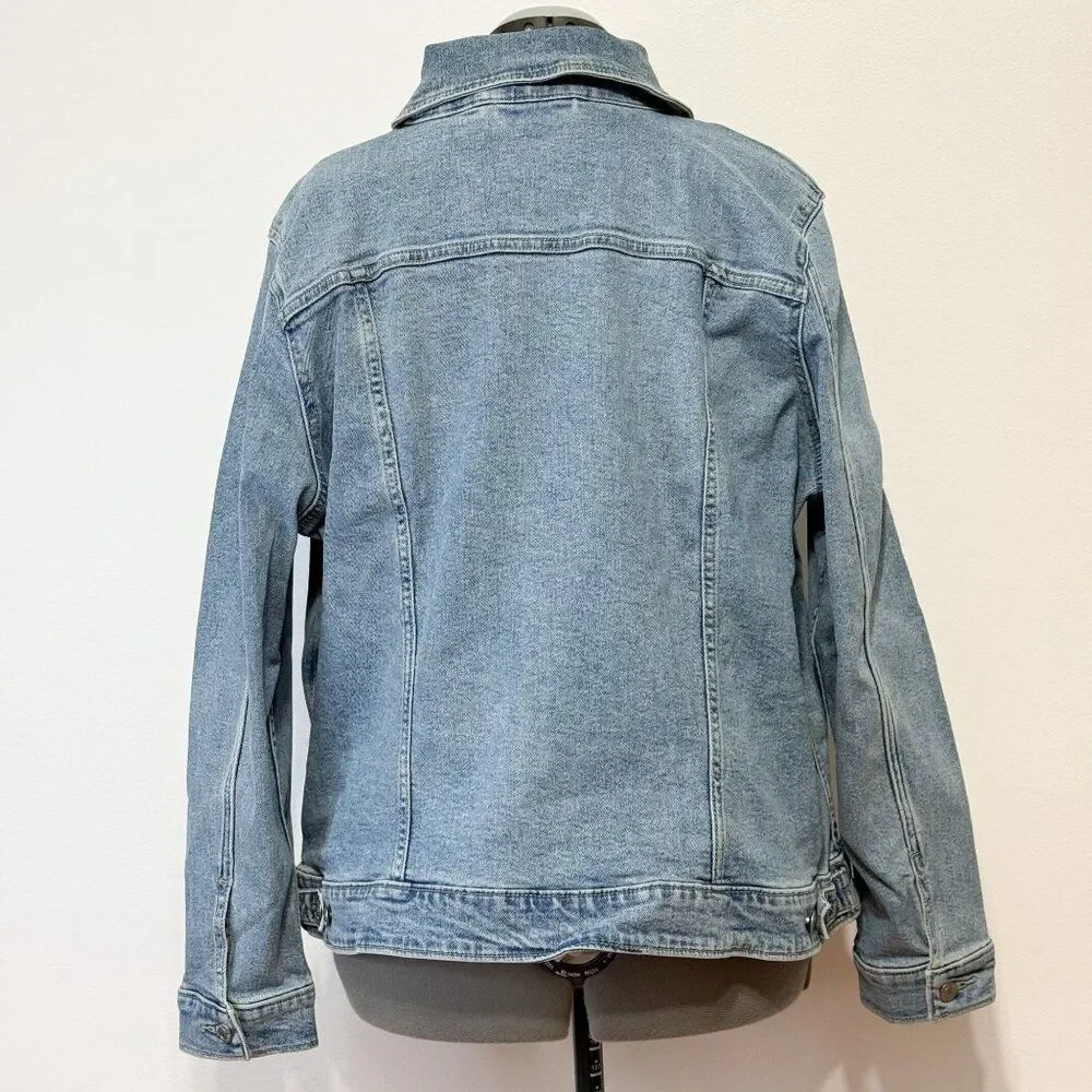 Levi's NWT Sz 4X Jeanie Medium Wash Plus Slim Fit Original Trucker Jean Jacket